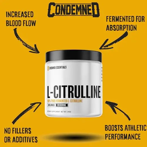 CONDEMNED Labz L-Citrulline Powder - 100% Pure Fermented L-Citrulline - Nitric Oxide CONDEMNED