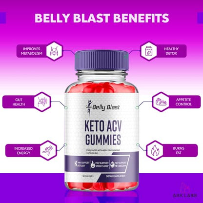 (2 Pack) Belly Blast Keto, Belly Blast Keto Gummies, Belly Blast Keto ACV Gummies Advanced Ark Labs