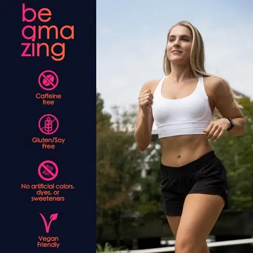 BEAM Be Amazing Vegan Pre-Workout Powder | Energy Booster Powdered Drink with All BEAM