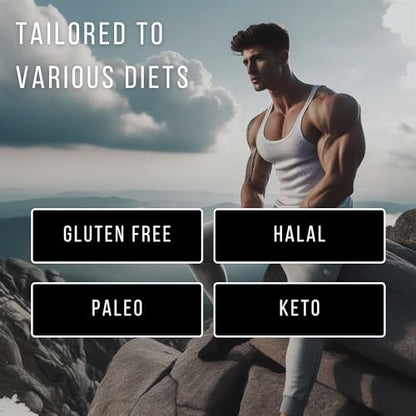 OUT ANGLED Beef Iso Plus, Beef Protein Isolate Powder, High Protein with Natural BCAAs, Zero Fat and Sugar OUT ANGLED