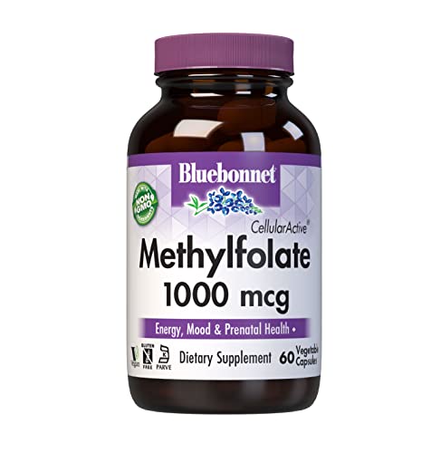 Bluebonnet Nutrition CellularActive Methylfolate 1000 mcg – Formulated with Quatrefolic - for Energy Bluebonnet