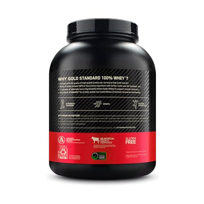 Optimum Nutrition Gold Standard 100% Whey Protein Powder, Strawberries & Cream Optimum NutritionBuy Supplements Australia