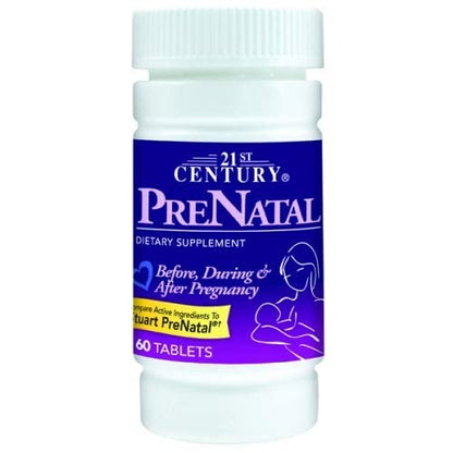 21st Century Vitamins PreNatal Multivitamin Tabs, 60 ct 21st Century