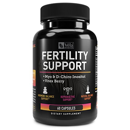 Vela Fertility Support Supplement | + Myo & D-Chiro Inositol + Vitex Berry | Reproductive Support Véla