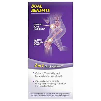Caltrate Minis 600 Plus D3 Plus Minerals Calcium and Vitamin D Supplement Tablets, Bone Health and Mineral Supplement for Adults - 150 Count