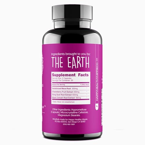 Happy Healthy Hippie Hormone Balance for Women - PMS Support Supplement & Menopause Happy Healthy Hippie