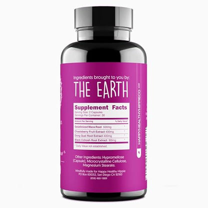 Happy Healthy Hippie Hormone Balance for Women - PMS Support Supplement & Menopause Happy Healthy Hippie