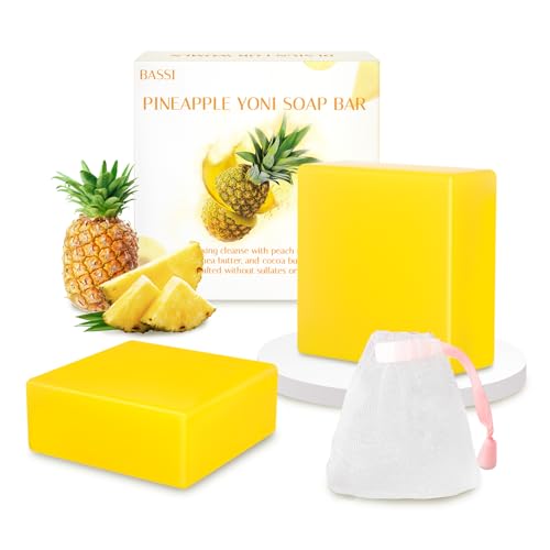 2 PCS Yoni Soap Bars Feminine Wash, 100% Natural Organic Yoni Bar Soap for Women Ph Balance Yoni BASSI