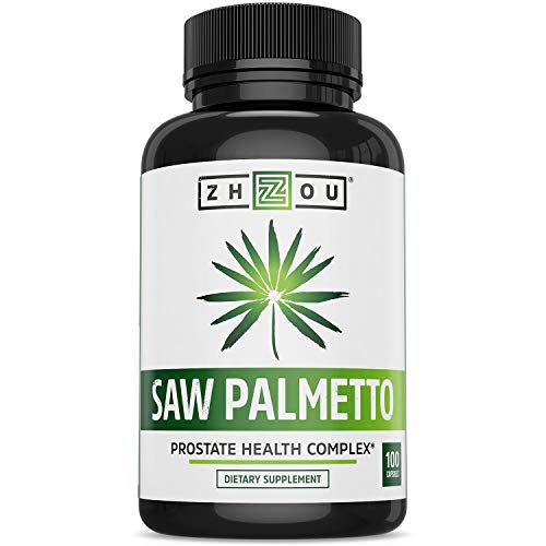 Zhou Nutrition Saw Palmetto Extract 500 mg, Prostate Health, Urinary Tract Support, DHT Zhou Nutrition