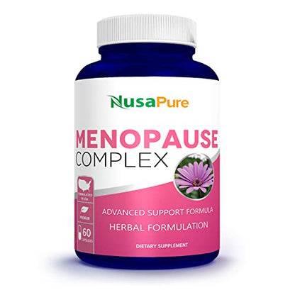 NusaPure Menopause Complex : Black Cohosh and Herbal Ingredients - 60 Capsules NusaPure