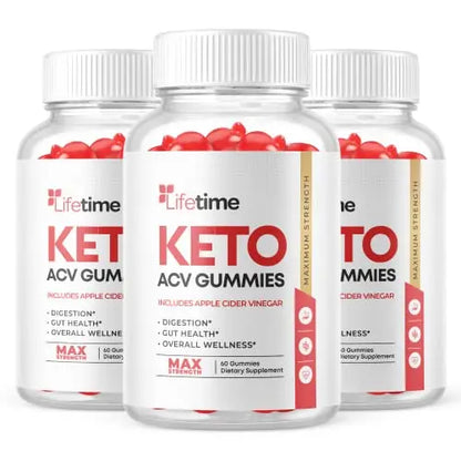 Lifetime Keto Gummies - Vegan, Non GMO - Lifetime ACV Keto Gummies with Apple Cider Ark Labs