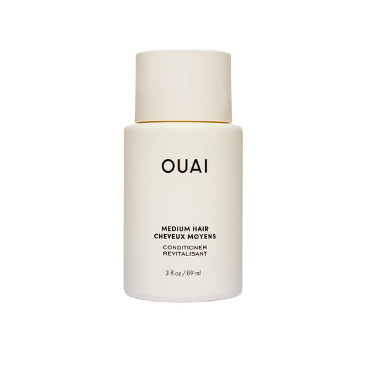 OUAI Medium Conditioner Travel Size - Hydrating Hair Conditioner with Coconut Oil, Babassu Oil, and Keratin - Strengthens, Repairs and Adds Shine - Paraben and Phthalate Free Hair Care Products (3 Oz) OUAIBuy Supplements Australia