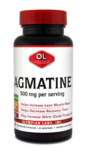 Olympian Labs Agmatine 500 mg per Serving, 60 Vegetarian Capsules Olympian Labs
