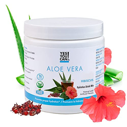 Yes You Can! Organic Aloe Vera Drink Mix - Super Greens Powder - Energy Drink Powder 