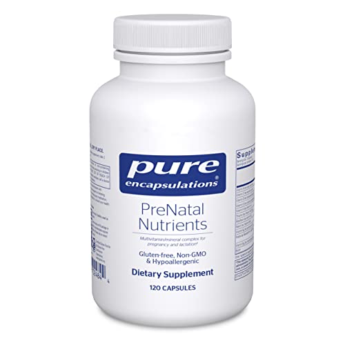 Pure Encapsulations PreNatal Nutrients - for Pregnancy & Lactation - Aids Energy & DNA Development Pure Encapsulations
