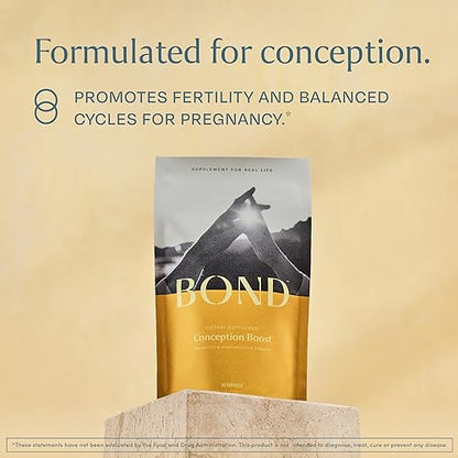BOND Conception Boost: Fertility Supplements for Women for Ovulation, Egg Quality, and Fertility BOND