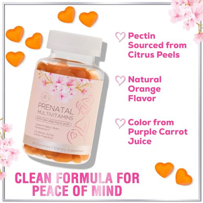 Hello Lovely! Prenatal Gummy Vitamins w/Folic Acid & DHA, Womens Prenatal Multivitamin Hello Lovely!