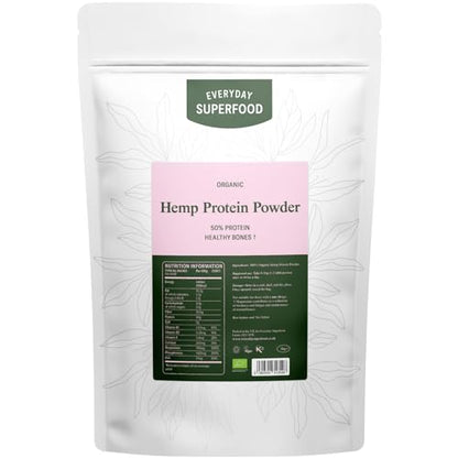 Organic Hemp Protein Powder 1kg Hemp Isolate 50% Protein Hemp Cold Pressed Hemp Seeds Powder Everyday Superfood