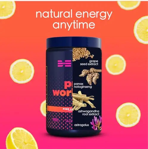 BEAM Be Amazing Vegan Pre-Workout Powder | Energy Booster Powdered Drink with All BEAM