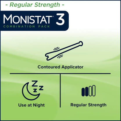 Monistat 3 Vaginal Antifungal Combination Pack - 3 Each, Pack of 2 MonistatBuy Supplements Australia