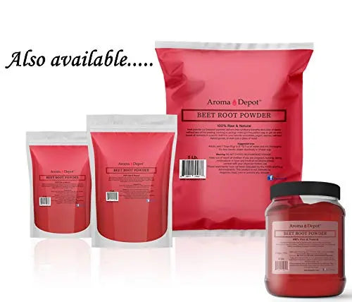 Beet Root Powder 8 oz. by Aroma Depot Raw & Non-GMO I Vegan & Gluten Free I Nitric Aroma Depot