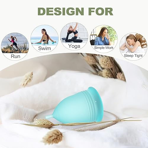 YTYOMUR Menstrual Cup Steamer Sterilizer with 2 Reusable Period Cups, Menstrual Cups Cleaner YTYOMUR