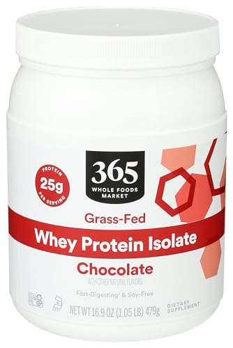 365 by Whole Foods Market, Chocolate Whey Protein Isolate, 16.9 Ounce 365 by Whole Foods Market