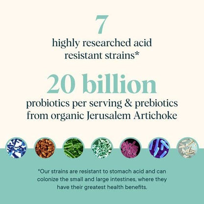 Ora Organic Prebiotic and Probiotic Powder Supplement - 20 Billion Probiotics, 7 Strains for Best Prebiotic Powder, Non-GMO, Probiotics for Women, Men & Kids - Apple Raspberry Flavor, 30 Servings… Ora OrganicBuy Supplements Australia