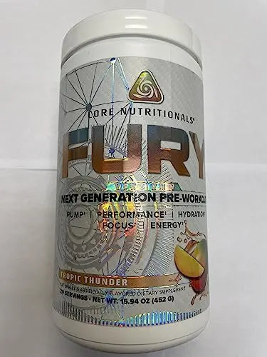 Core Nutritionals Fury V2: Pre-Workout Powder to Maximize Performance in The Gym W/Zum Core Nutritionals