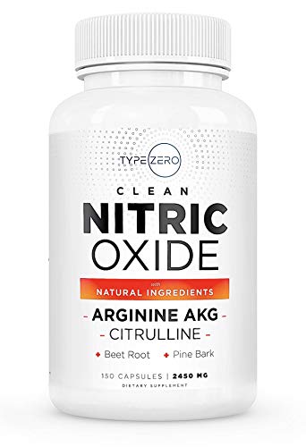 Type Zero Nitric Oxide 6X Booster, 150 Veggie Capsules - Natural Supplement - Beetroot