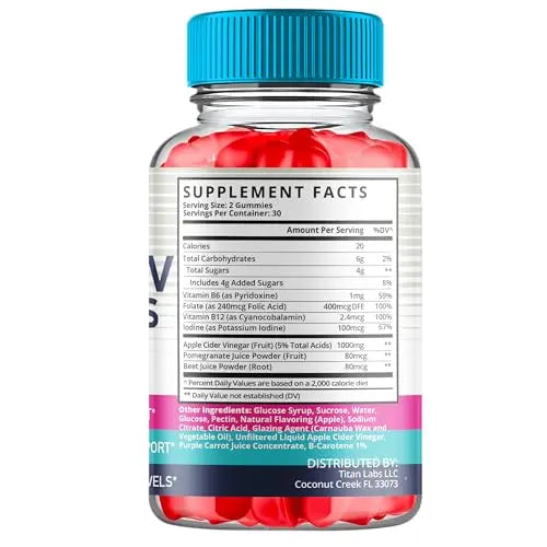 (5 Pack) Beauty Beach Keto ACV Gummies, Beauty Beach Keto ACV Gummies Advanced Titan Labs