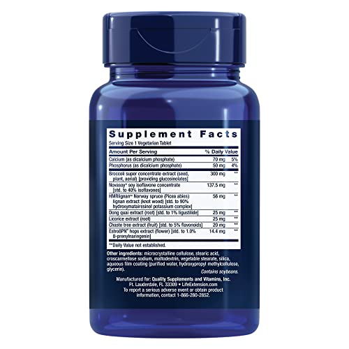 Life Extension Estrogen for Women - for Healthy Estrogen Metabolism - Helps Relieve Discomforts Life Extension