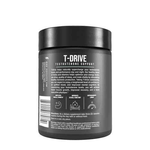 InnoSupps : T-Drive | Testosterone Booster | Amplify Muscle Growth | KSM-66 Ashwagand InnoSuppsBuy Supplements Australia