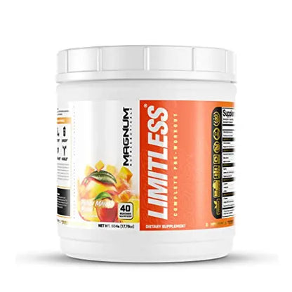 LIMITLESS Magnum 504g - Muscle Workout Powder, Sport Pre Workout for Men and Women LIMITLESS