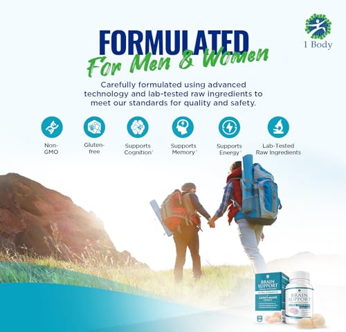 1 Body Brain Supplements for Memory and Focus - Support Healthy Brain 1 Body