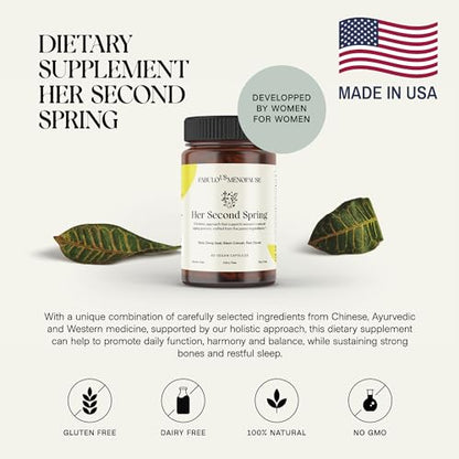 Fabulous Menopause Kit Supplements for Women. Black Cohosh, 60 Caps. Includes E-Book, Recipes Fabulous Menopause