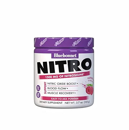 Bluebonnet Nutrition Extreme Edge Nitro Powder, Nitric Oxide Precursor, Increase Blood Bluebonnet