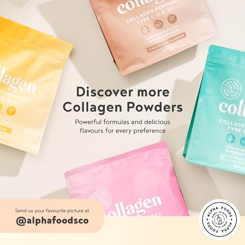 Collagen Powder with Hyaluronic Acid 400g - Collagen Peptides Supplement + Amino Acids Alpha FoodsBuy Supplements Australia