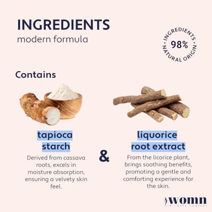 womn Intimate Comfort DRY & FRESH LIQUID POWDER – talc-free liquid body powder against moisture womn