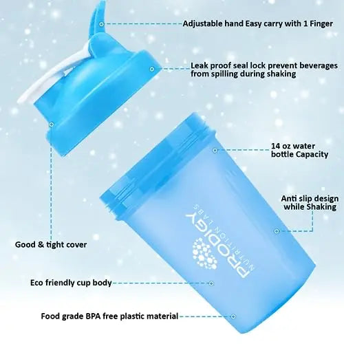 Prodigy Nutrition Labs Premium Shaker Bottle Perfect for Protein Shakes and Pre Workout Prodigy Nutrition Labs