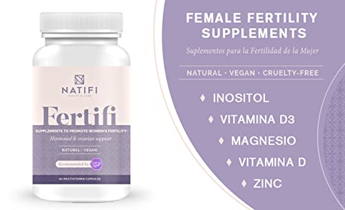 Natifi Conception Fertility Prenatal Vitamins Regulate Cycles, Balance Hormones, Aid Ovulation Natifi