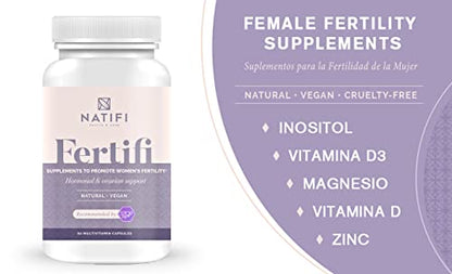 Natifi Conception Fertility Prenatal Vitamins Regulate Cycles, Balance Hormones, Aid Ovulation Natifi