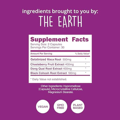 Happy Healthy Hippie Hormone Balance for Women - PMS Support Supplement & Menopause Happy Healthy Hippie