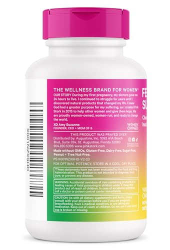 Pink Stork Fertility Supplements for Women - Support Ovulation, Conception Pink Stork