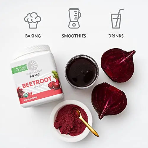 Sunwarrior Beet Root Powder Nitric Oxide Increase Stamina Blood and Flow Circulation Sunwarrior