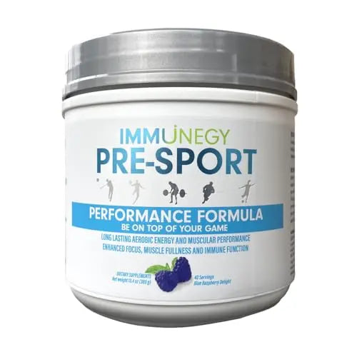 IMMUNEGY - PRE-Sport Performance Pre-Workout Formula (Blue Raspberry Delight) IMMUNEGY