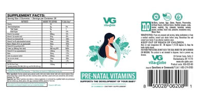 VitaGlobe Prenatal Vitamin Gummy - Womens Multivitamin for Healthy Growth and Brain Development VITA GLOBE