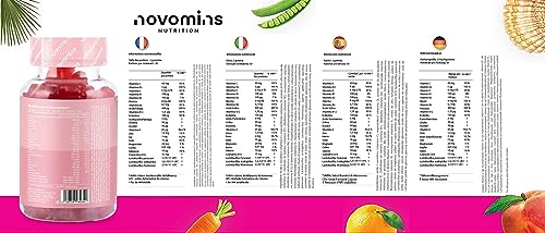 Novomins Fertility Gummies - Fertility Supplements for Women Trying to Conceive–25 Essential Vitamins Novomins