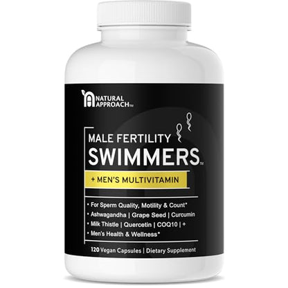 Swimmers | Fertility Support for Men | Optimal Sperm Count & Motility | Male Fertility Blend & Prenatal Natural Approach
