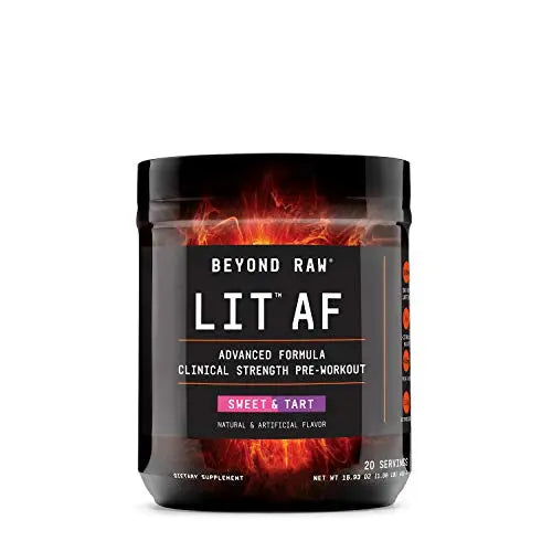 BEYOND RAW LIT AF | Advanced Formula Clinical Strength Pre-Workout Powder | Contains BEYOND RAW